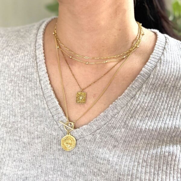 Paperclip Chain Choker, Gold Vermeil Choker, Gold Clip Link Choker, Thin Gold Chain, Oval Link Chain, Minimalist Necklace, Layering Necklace - Image 6