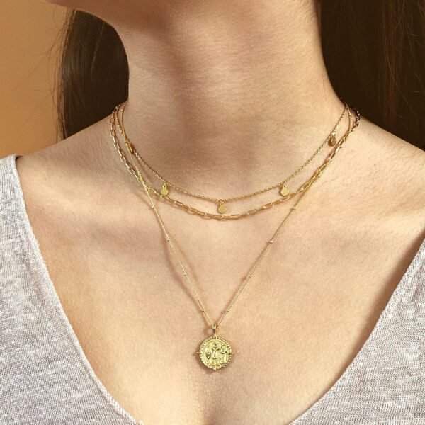 Paperclip Chain Choker, Gold Vermeil Choker, Gold Clip Link Choker, Thin Gold Chain, Oval Link Chain, Minimalist Necklace, Layering Necklace - Image 5