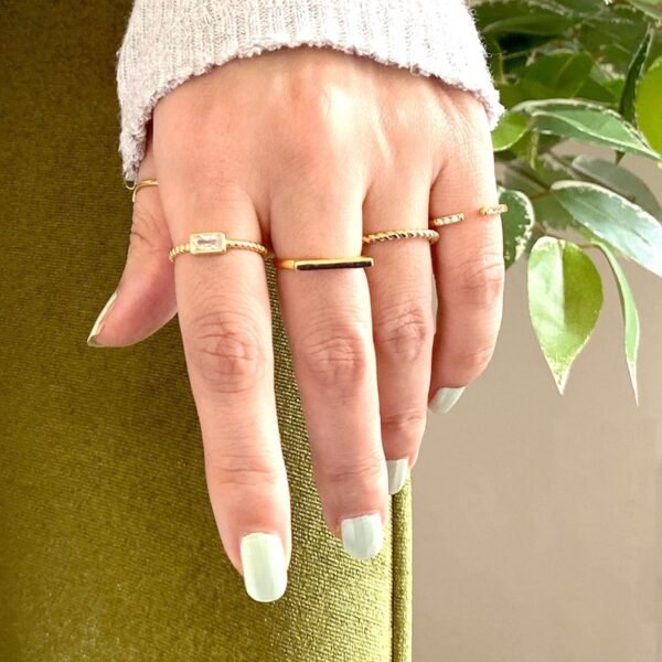 Gold Twist Ring, Minimalist Ring, Gold Cuff Ring, Open Adjustable Ring, 18K Gold Vermeil Ring, Twisted Rope Ring, Rings for Women, Christmas - Image 3