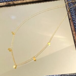 Mini Coin Choker, Gold Vermeil Choker, Tiny Disk Choker, Dangling Small Coin Choker Necklace, Thin Gold Choker, Dainty Layering Necklace